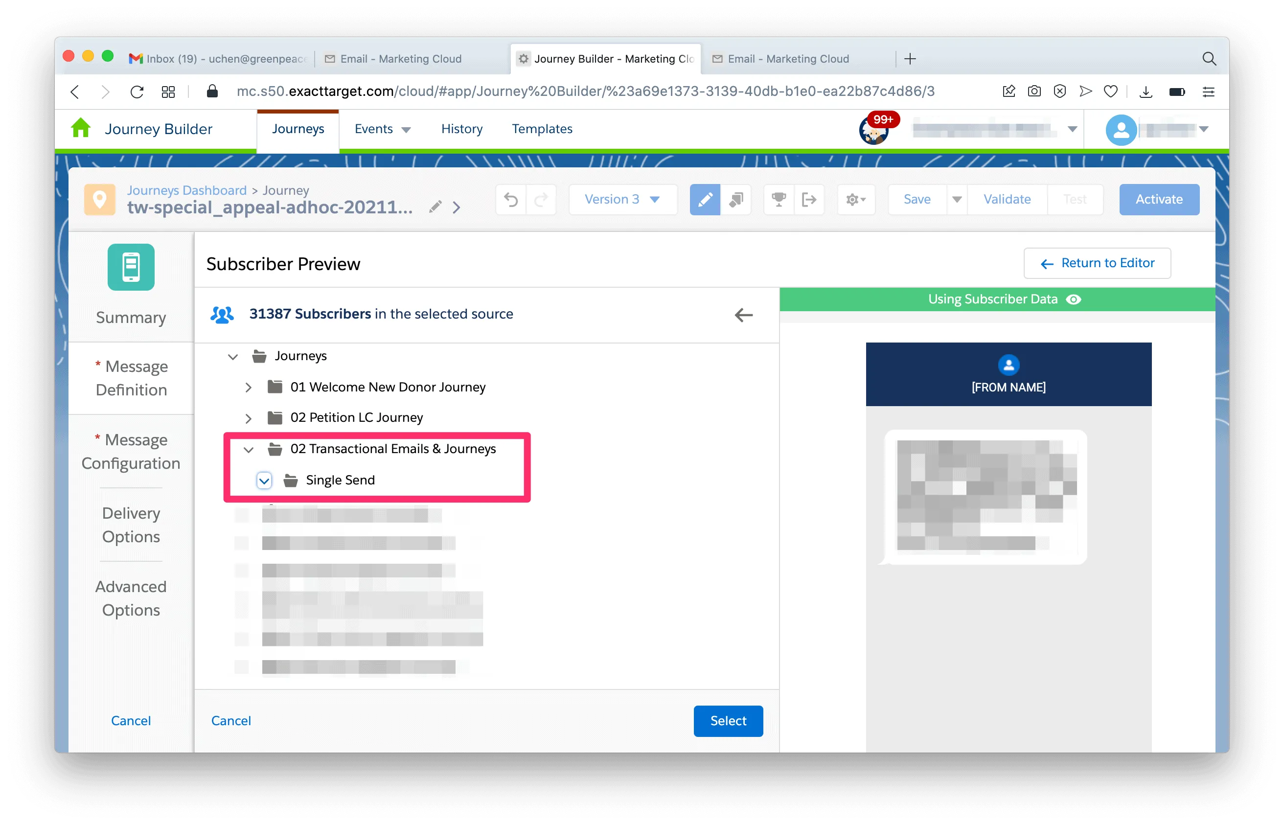 When you are in SMS Subscriber preview mode, you may find there's no data extension available for preview. How to preview SMS?